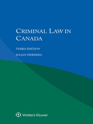 cover image of Criminal Law in Canada